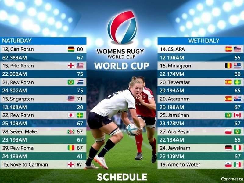 Women's Rugby World Cup 2025 teams training session