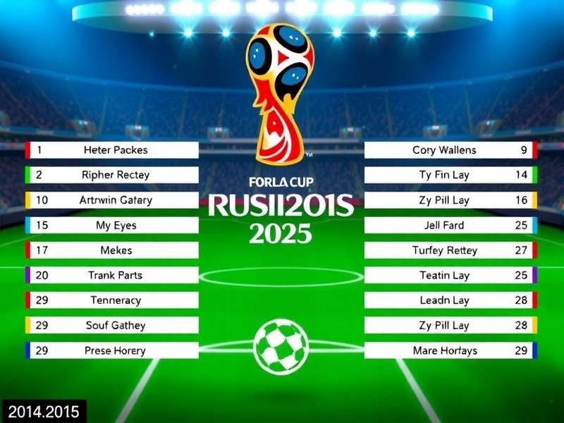 FIFA World Cup 2025 Schedule Infographic showing match dates and venues