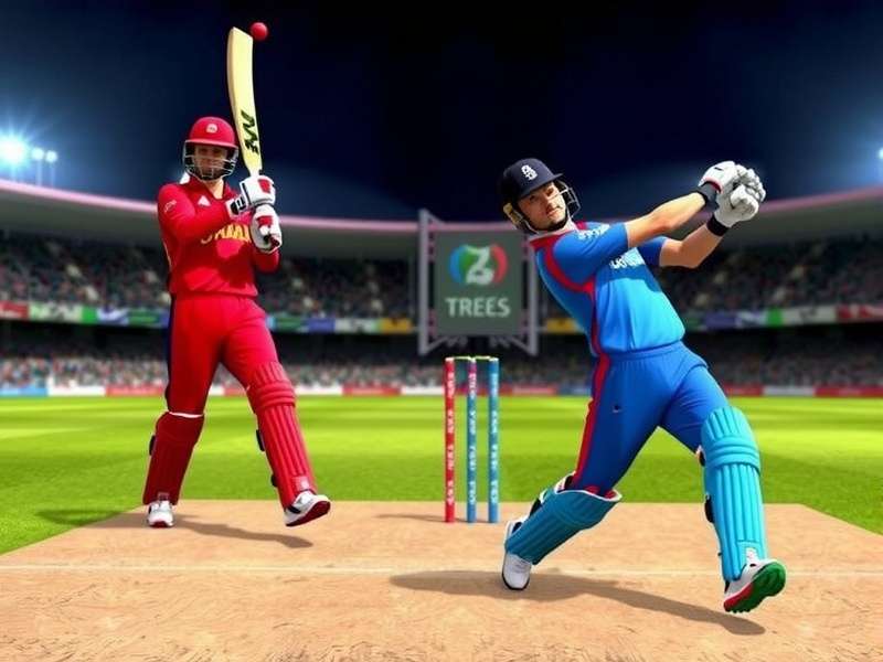 Cricket World Cup 2025 Schedule Banner - Stadium with fans