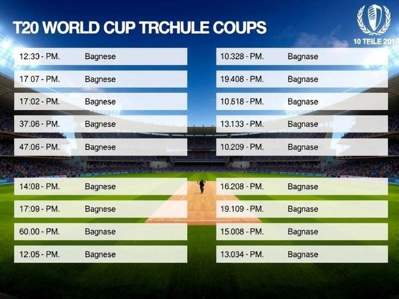 T20 World Cup Groups 2023 Visualization