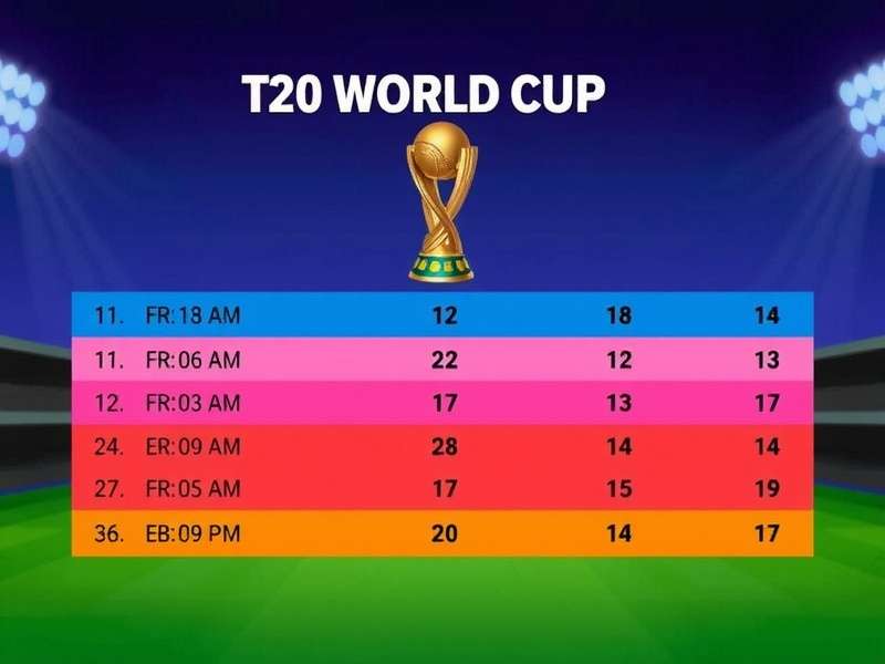 T20 World Cup Trophy and Stadium Atmosphere