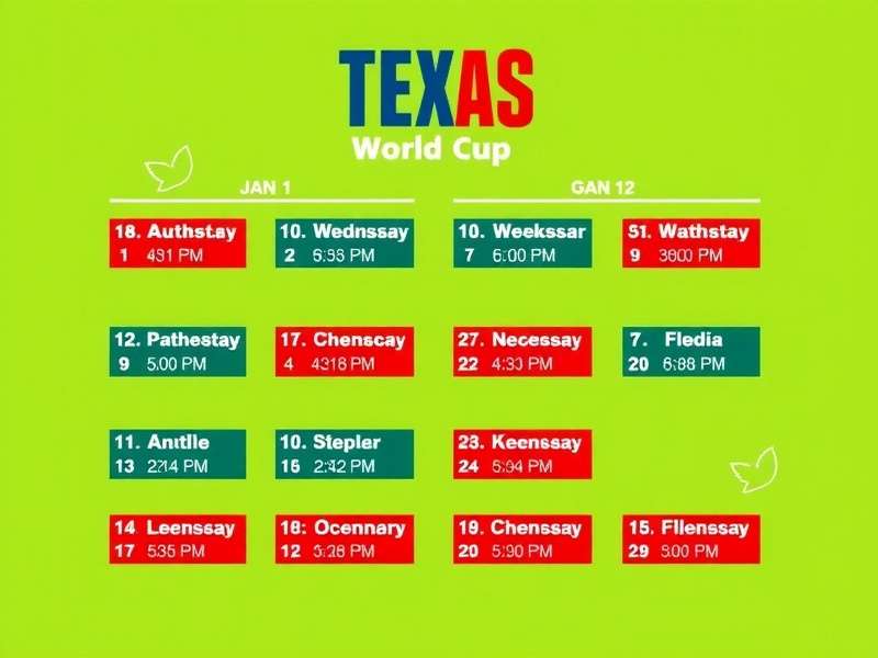 Map of Texas showing World Cup 2025 stadium locations in Dallas, Houston, and Austin