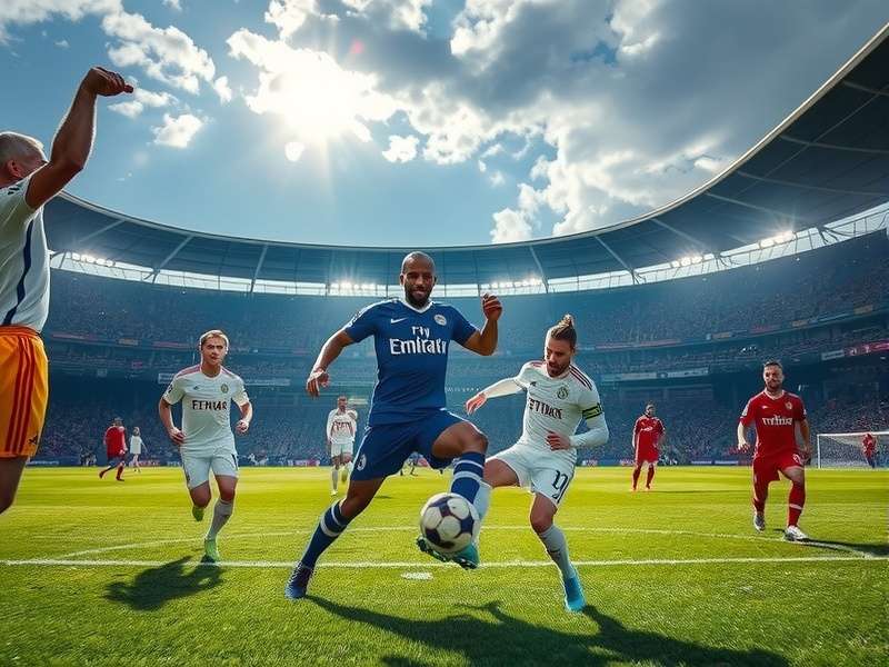 World Cup stadium with fans cheering