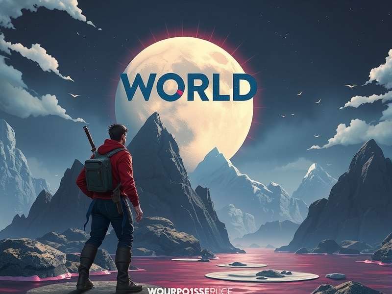 A panoramic view of a packed football stadium during a night World Cup match