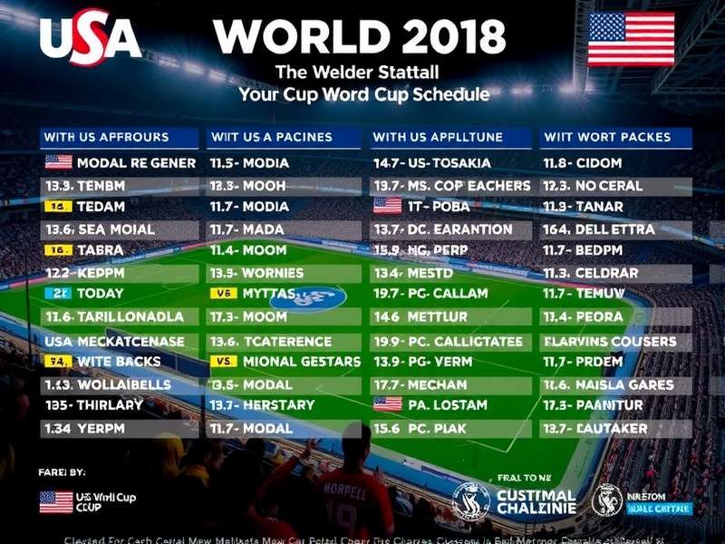 USA World Cup football match stadium with fans cheering