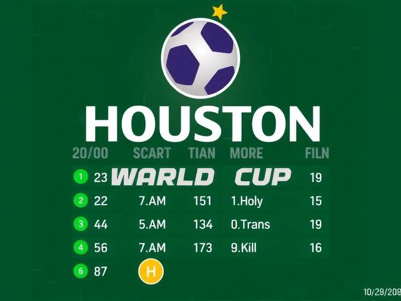 NRG Stadium in Houston prepared for a FIFA World Cup match