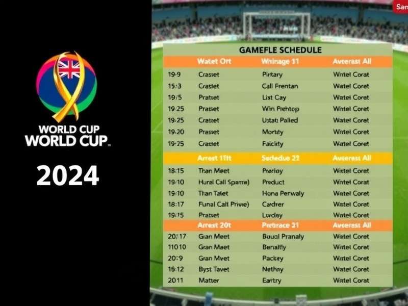T20 World Cup 2024 Schedule Timeline