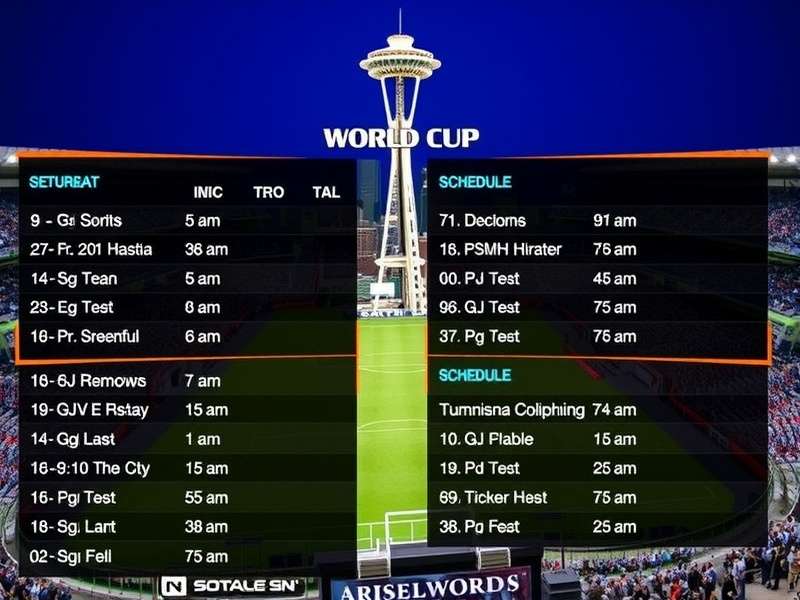 Aerial view of Lumen Field in Seattle, Washington, with downtown skyline