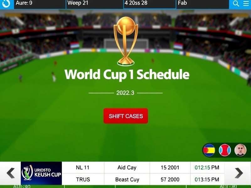 2025 Cricket World Cup Trophy in front of a packed stadium