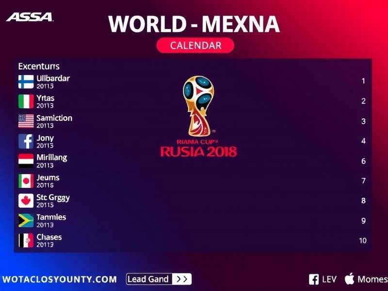 World Cup 2024-2025 Calendar Visualization