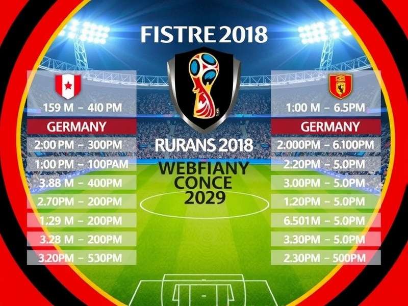 Germany National Football Team 2025 World Cup Schedule and Fixtures