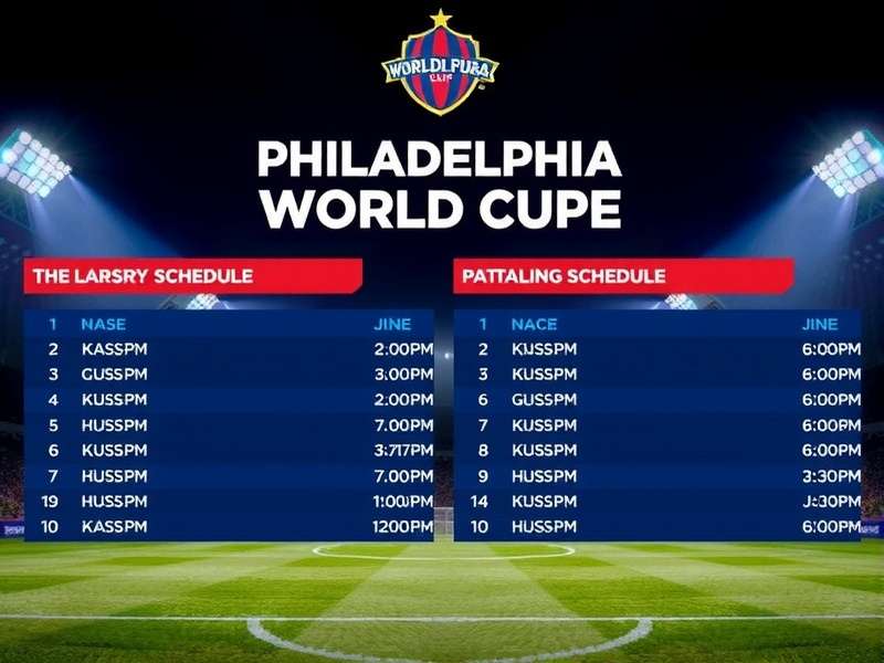 Philadelphia stadium during a World Cup match