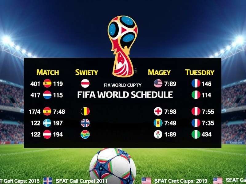 FIFA World Cup Trophy on a football field