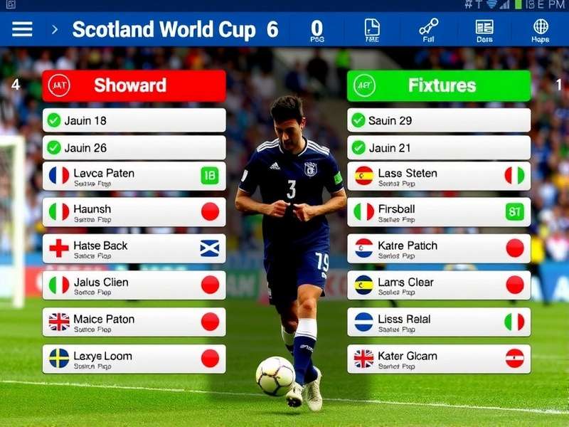 Scotland national football team celebrating a goal in a World Cup qualifier