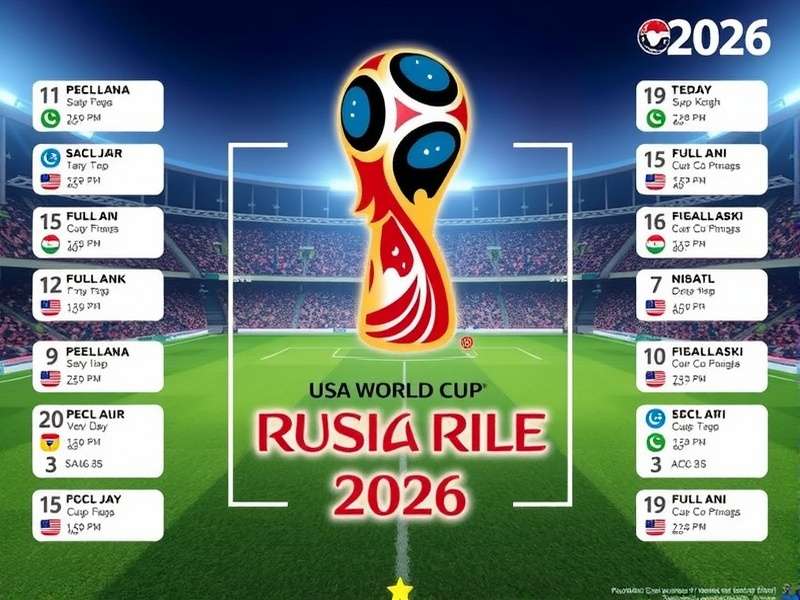 Usa World Cup Schedule 2026 – FIFA World Cup in United States