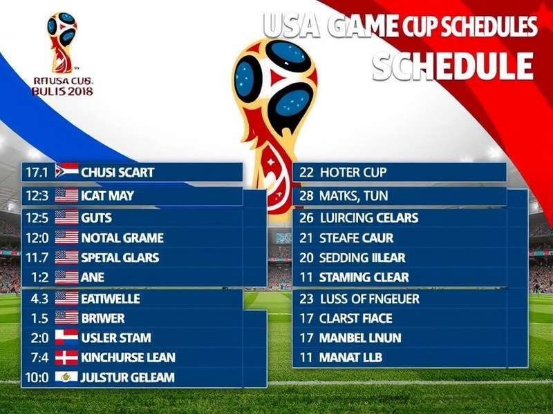 Usa World Cup Schedule 2026 – Stadium and match planning guide