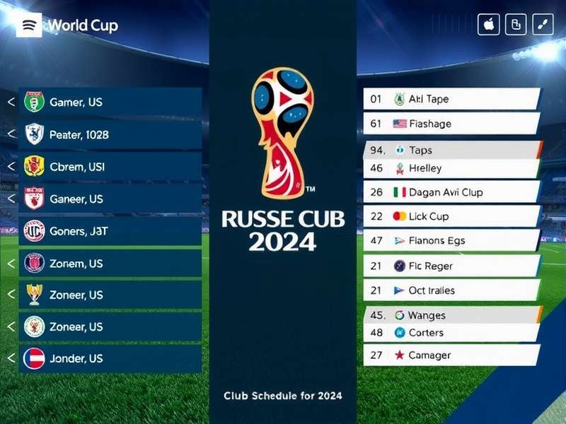 Club World Cup 2024 schedule overview with trophy and match dates