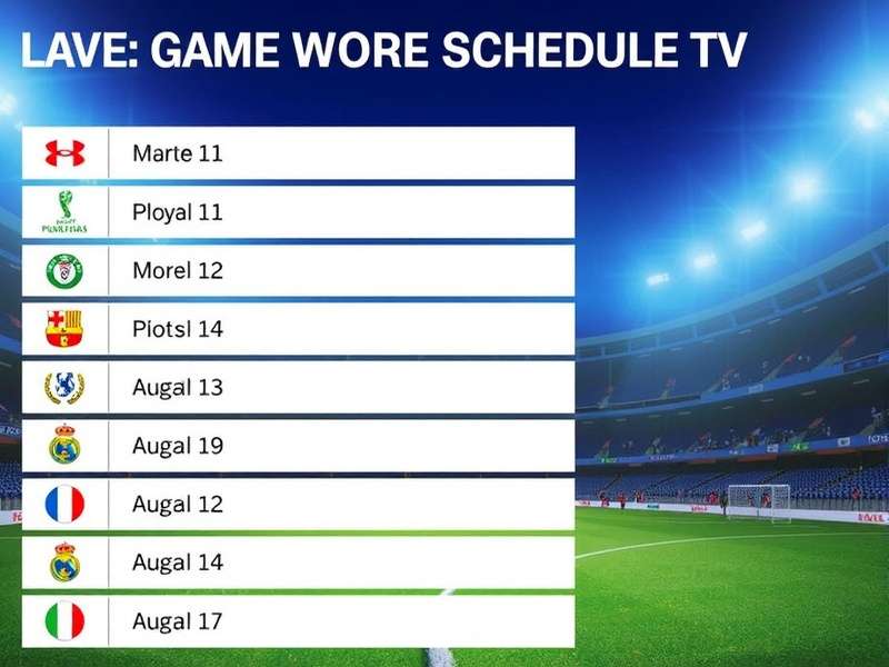 Club World Cup 2025 TV schedule banner showing match fixtures and broadcast timings for Indian viewers