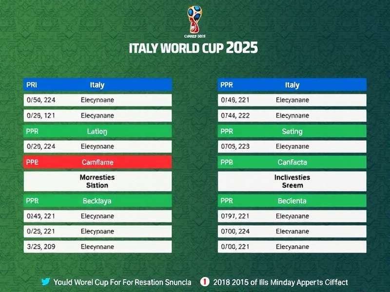 Italy national football team 2025 World Cup schedule and fixtures guide for Indian fans