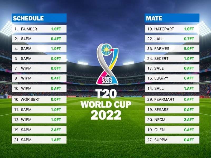 T20 World Cup 2022 official trophy and match action in India