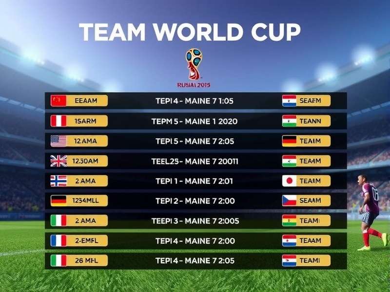 Team World Cup Schedule 2025 – Complete Guide for Indian Fans