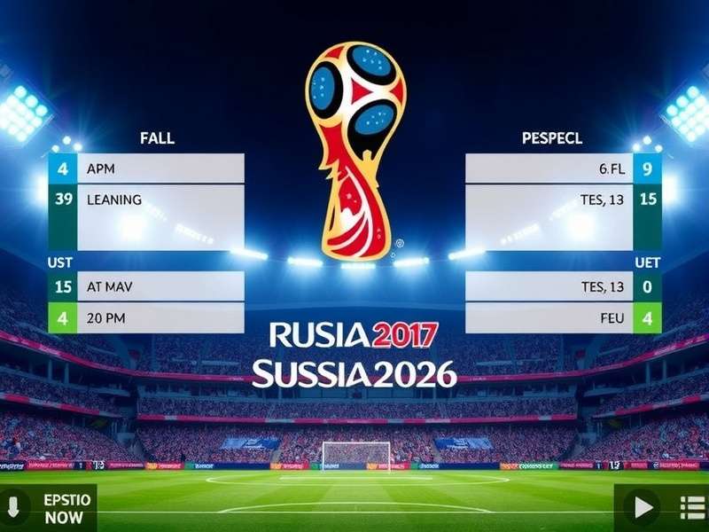 US Soccer World Cup Schedule — Stadium with floodlights ready for kickoff